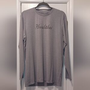 Haulalai Anetik Long Sleeve Gray Performance Shirt Med